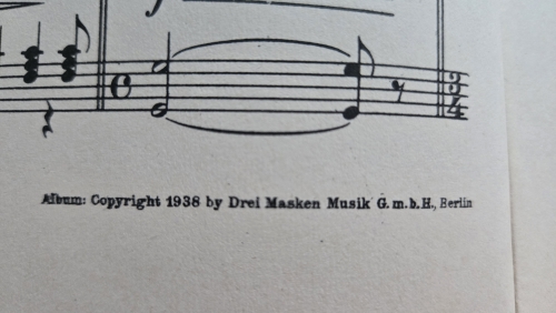 ie Oper im Heim II, Copyright 1938